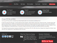 Tablet Screenshot of fixskinandbody.com